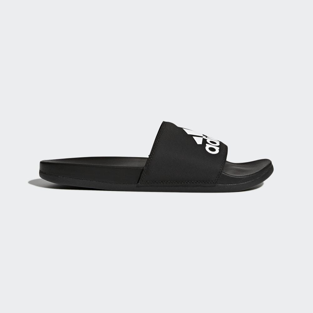 Adidas Men's Adilette Comfort Slides Black/White Ireland CG3425